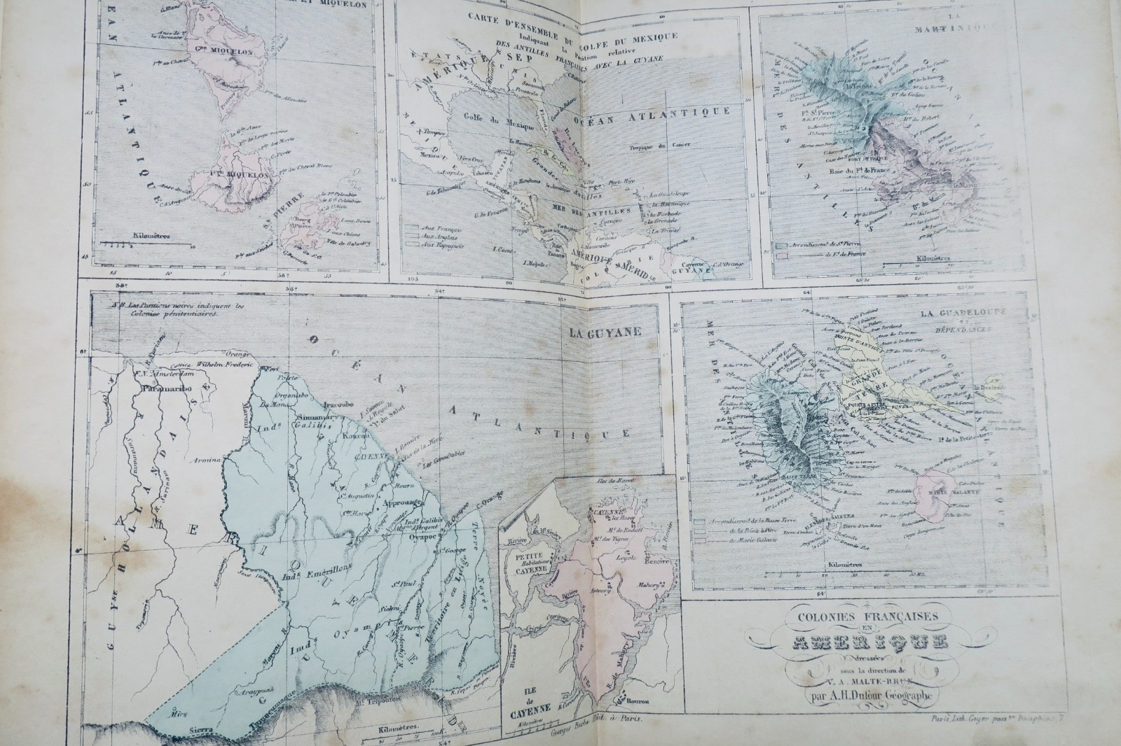 atlas DUFOUR La France Illustrée 92 cartes circa 1850 – Image 10