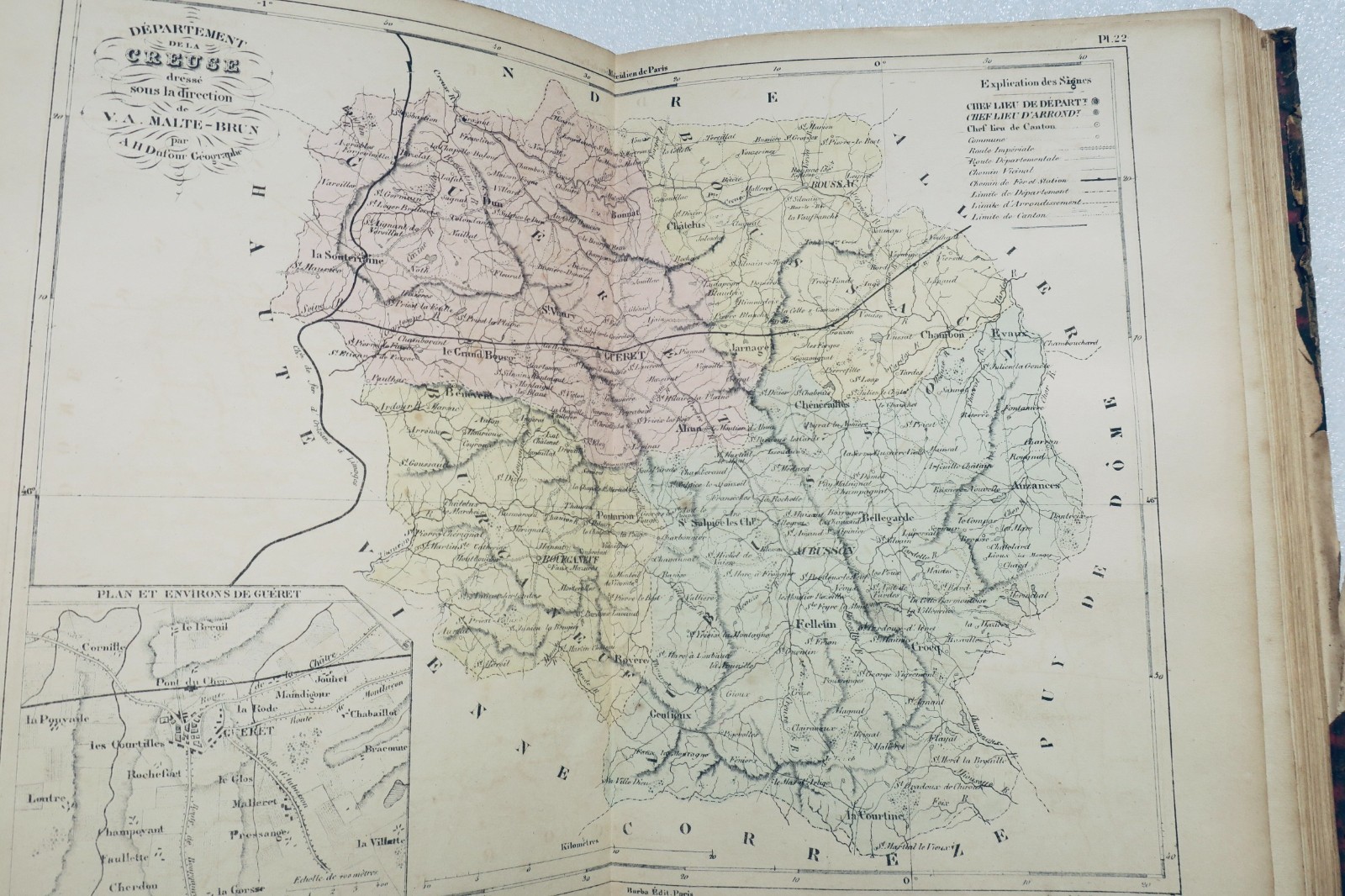 atlas DUFOUR La France Illustrée 92 cartes circa 1850 – Image 12