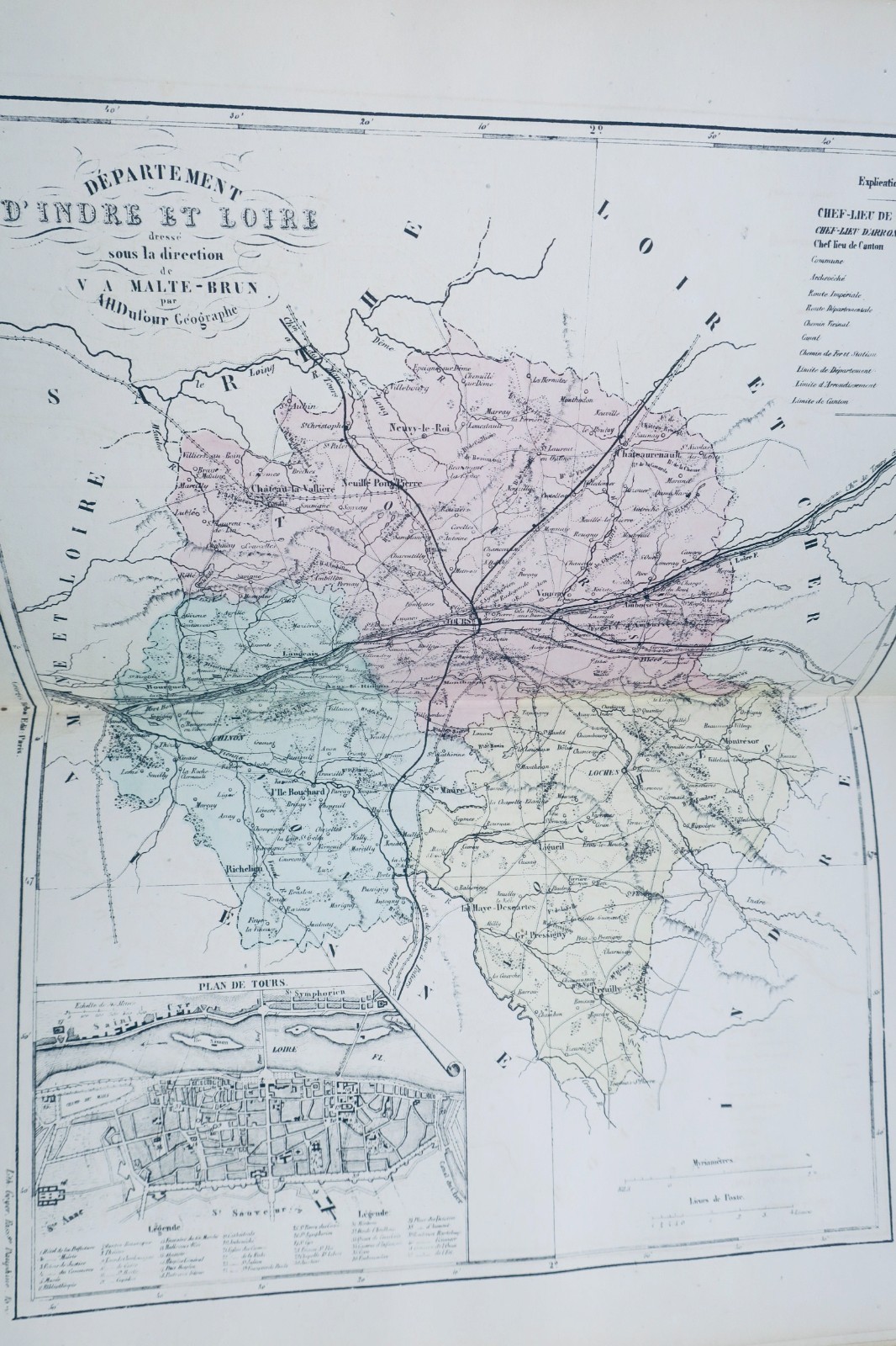 atlas DUFOUR La France Illustrée 92 cartes circa 1850 – Image 13