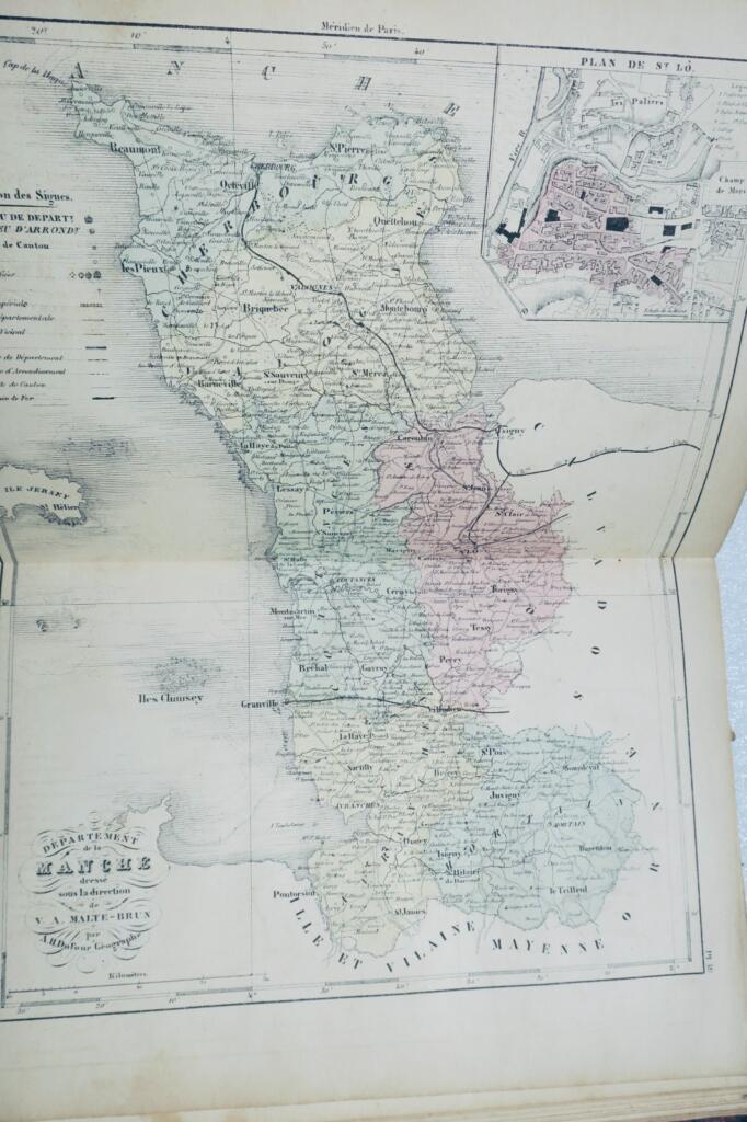 Illustrierter Atlas von Frankreich mit 92 Karten