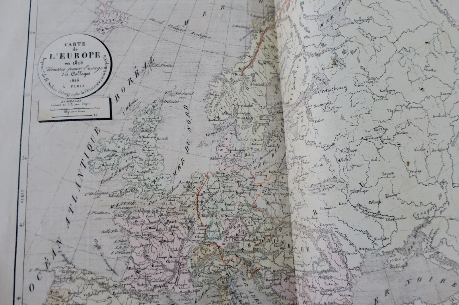 Atlas géographique dressé sous la direction du conseil royal 1826 – Image 10