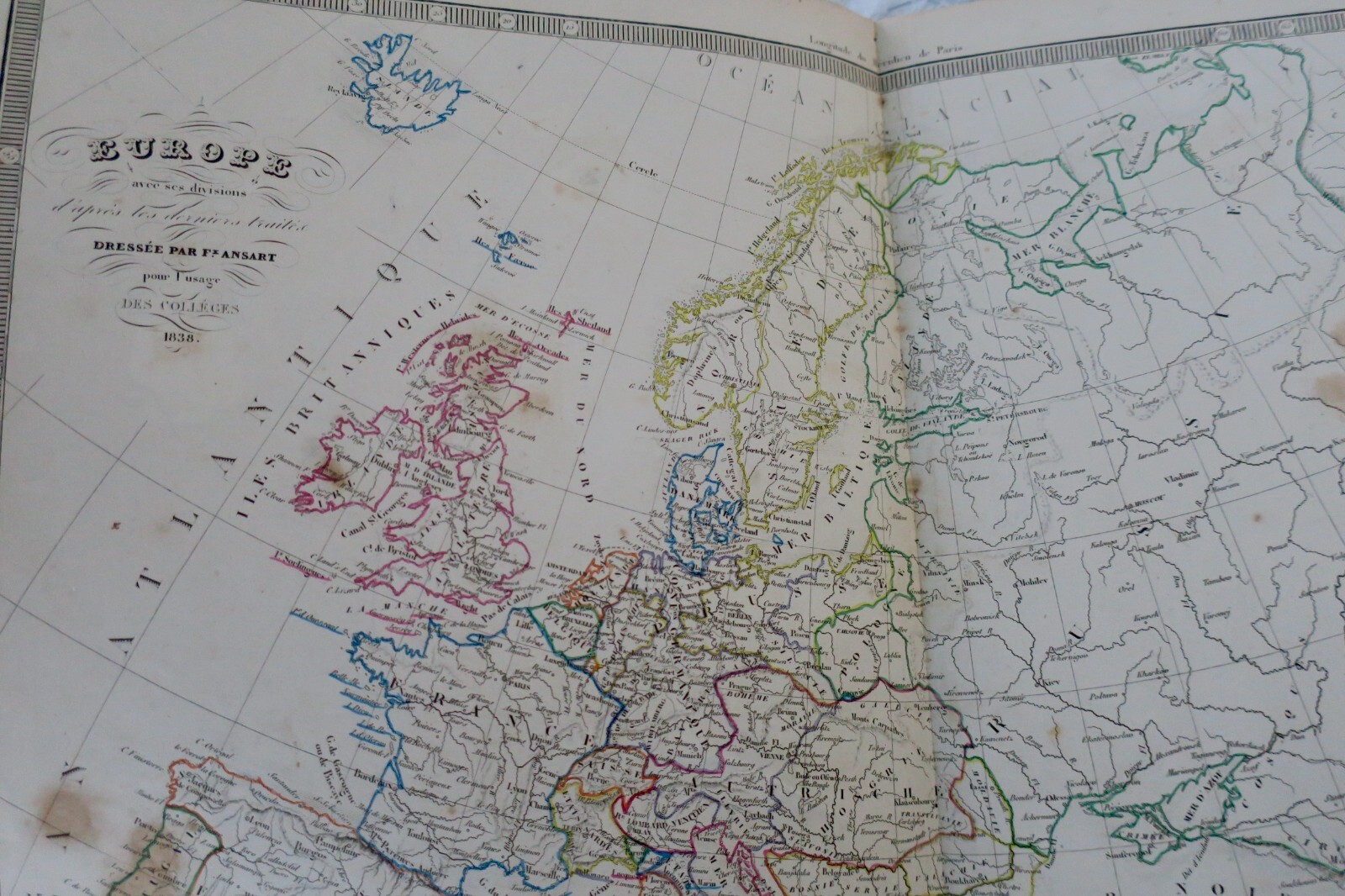 Historical Atlas for College Use<span class="lla-card-orig-wrap"><span class="lla-card-orig">❦ Atlas Historique ..cartes anciennes pour l’usage des collèges 1843</span></span> - La Librairie Antique