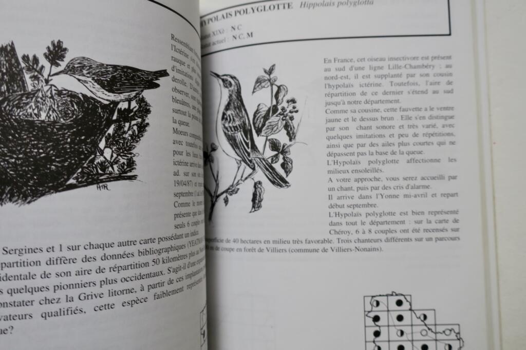 Atlas Of Breeding Birds Of Yonne (1979-1992).