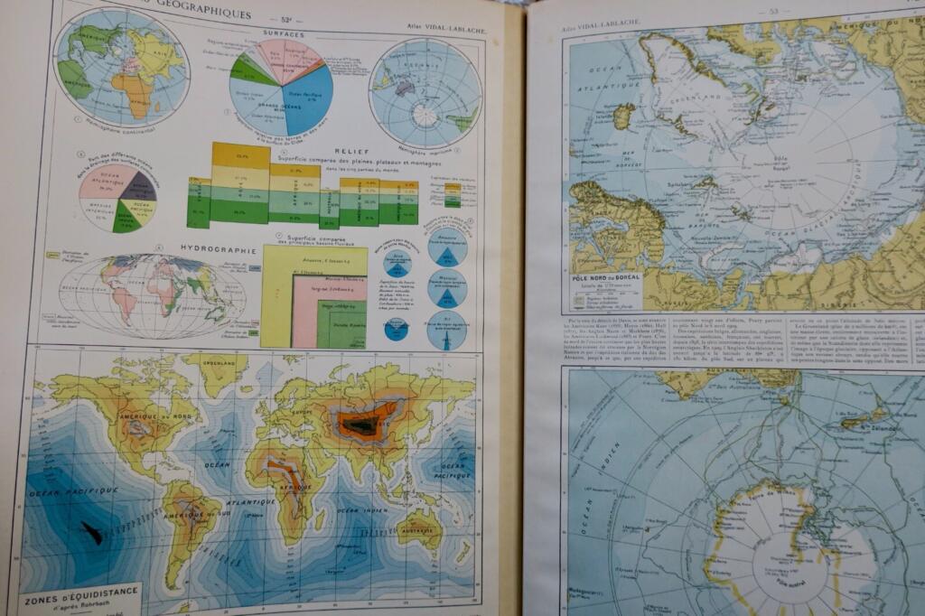 Atlas VIDAL-LABLACHE Atlas général 1916