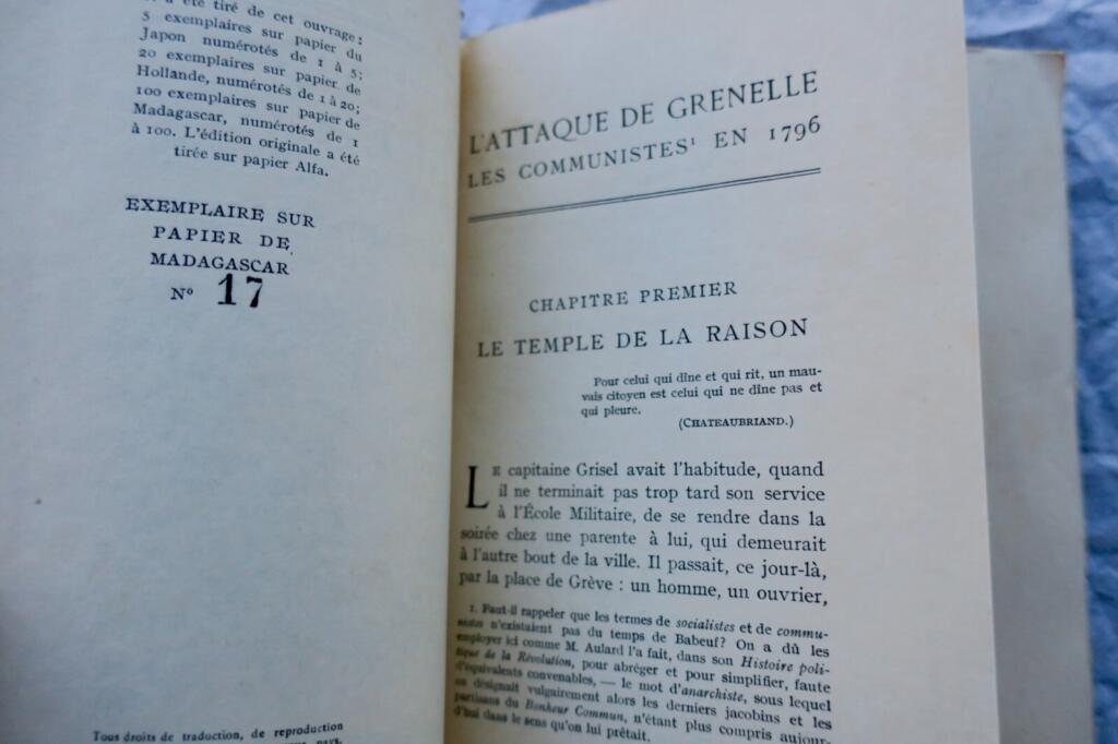 ATTAQUE DE GRENELLE LES COMMUNISTES EN 1796