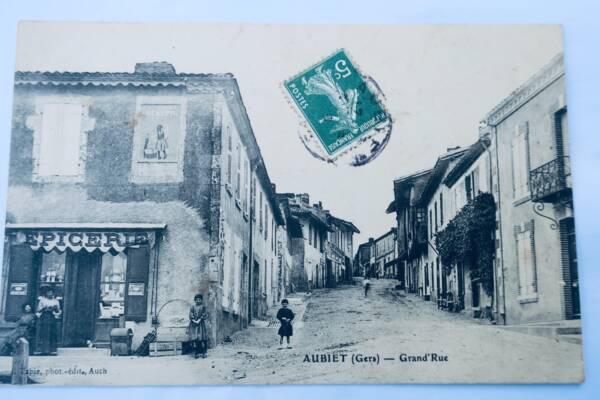 Aubiet Grand'rue GERS 1908 épicerie