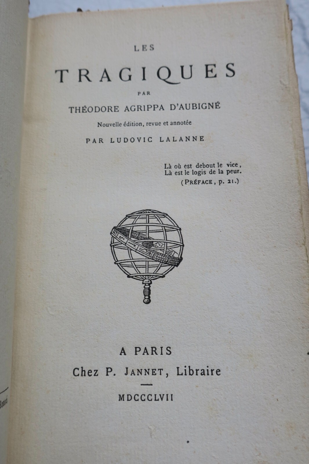 AUBIGNE (Théodore Agrippa d'). Les Tragiques 1857 – Image 8