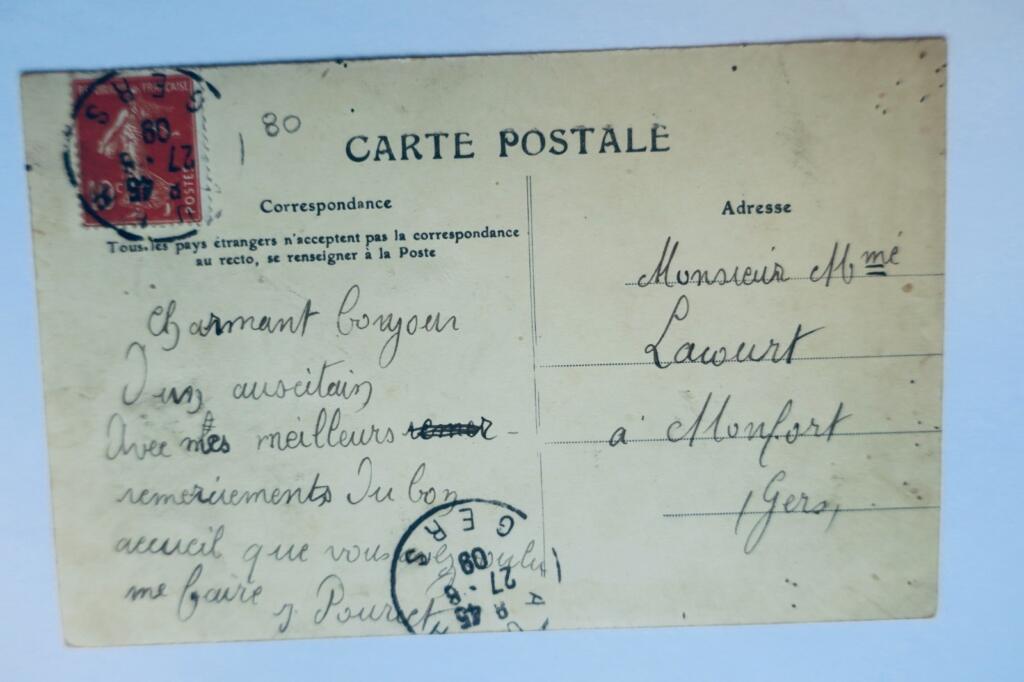 auch rue de Lorraine prise du pont de la Treille 1908 Gers 32