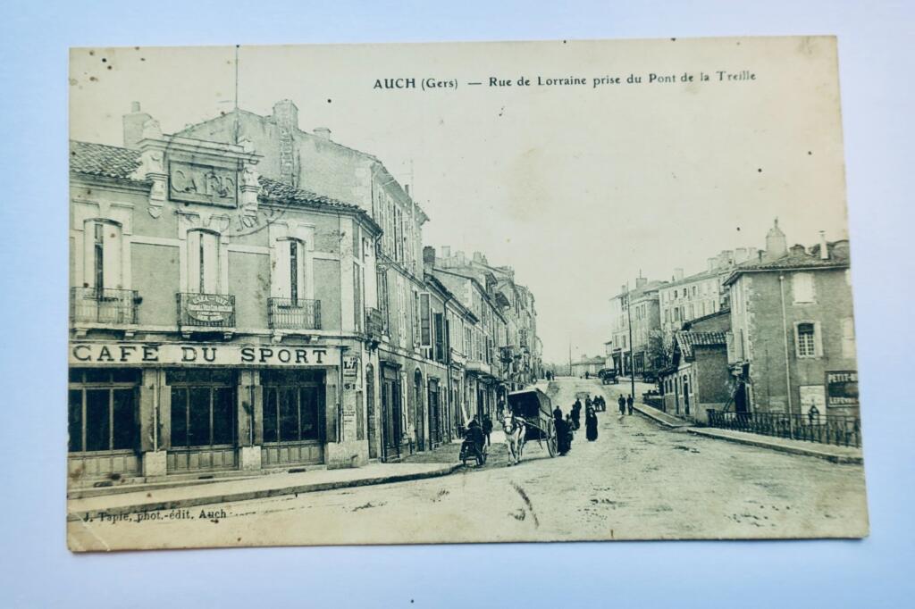 auch rue de Lorraine prise du pont de la Treille 1908 Gers 32