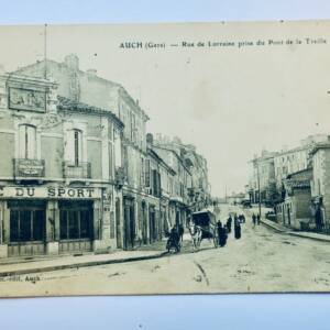auch rue de Lorraine prise du pont de la Treille 1908 Gers 32