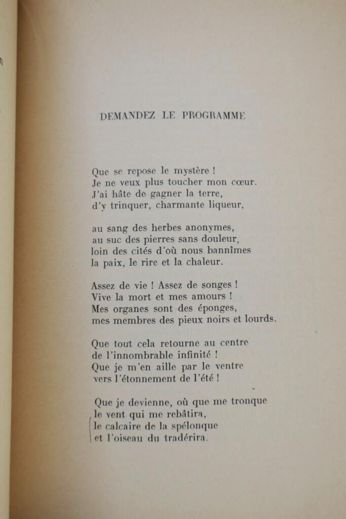 AUDIBERTI Jacques Race des hommes + dédicace