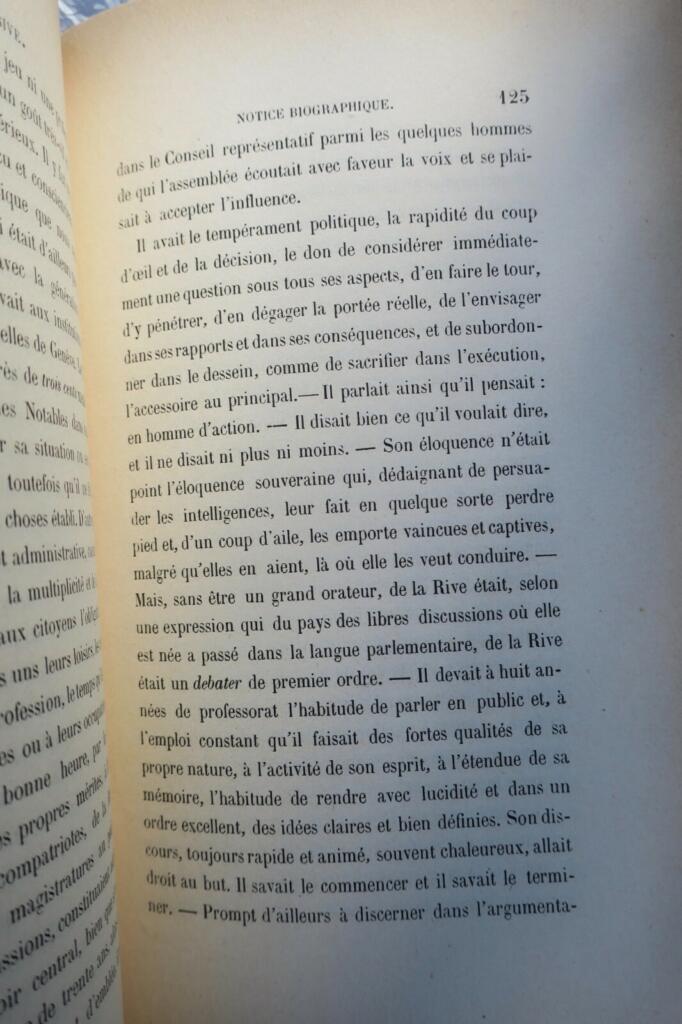 Biografische Notiz über Auguste de La Rive