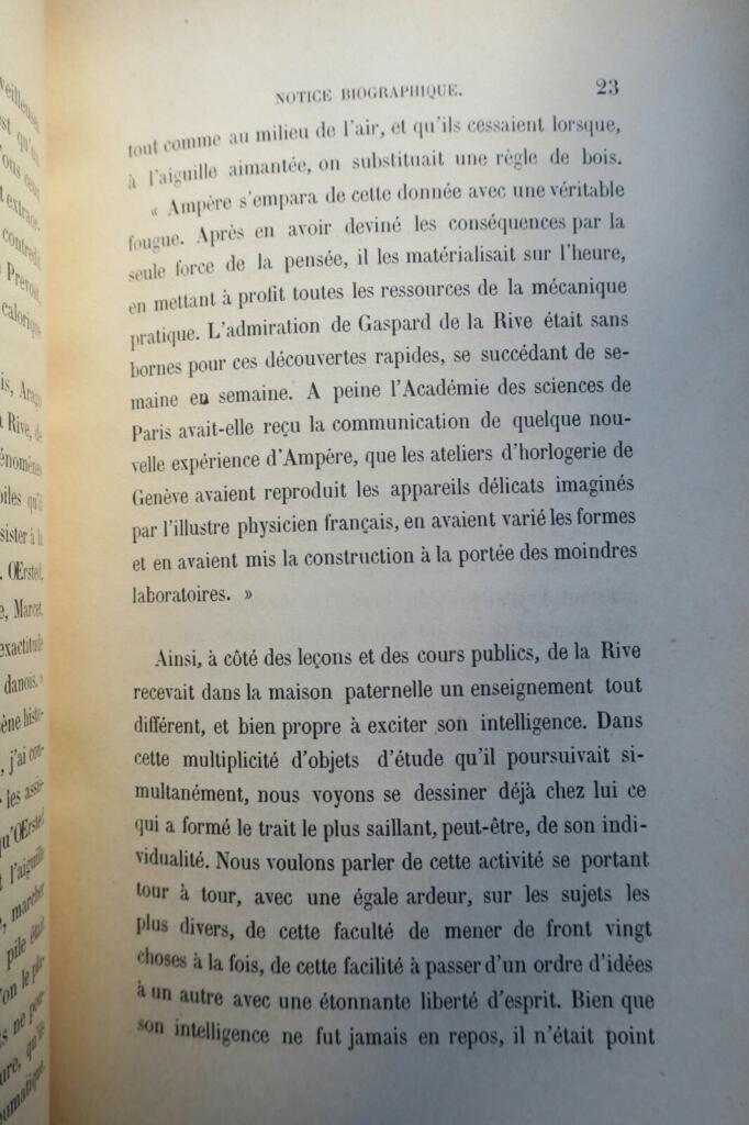 Biografische Notiz über Auguste de La Rive
