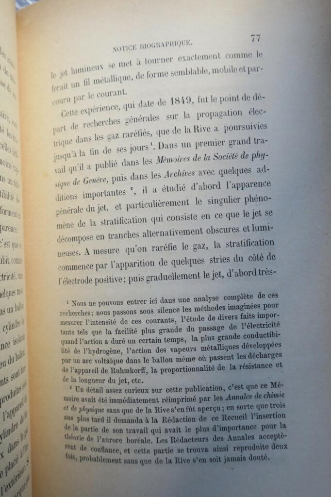 Biografische Notiz über Auguste de La Rive