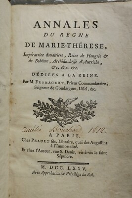 Annalen der Herrschaft von Maria Theresia