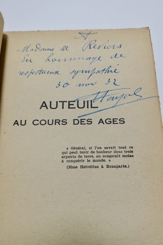 历代的欧特伊<span class="lla-card-orig-wrap"><span class="lla-card-orig">❦ AUTEUIL AU COURS DES AGES 1931</span></span> - La Librairie Antique