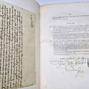 Autographes et des documents historiques composant la collection Fillon 1878