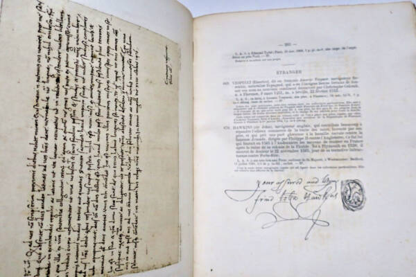 Autographes et des documents historiques composant la collection Fillon 1878