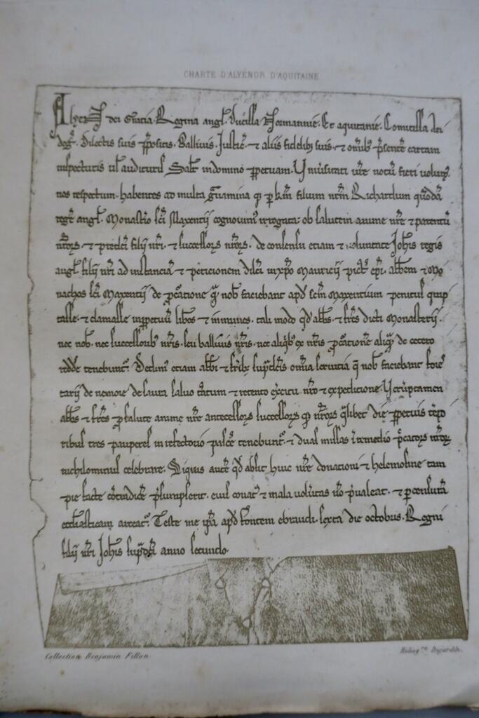 Autographes et des documents historiques composant la collection Fillon 1878