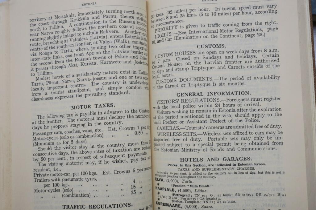 Motor travel guide and practical handbook