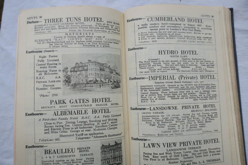 Britische Motorfahrer-Führer und Handbücher von 1938-1939