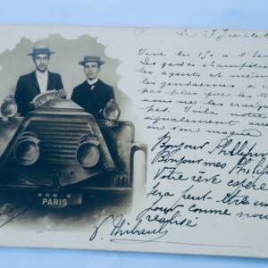 AUTOMOBILE photo-carte 1903