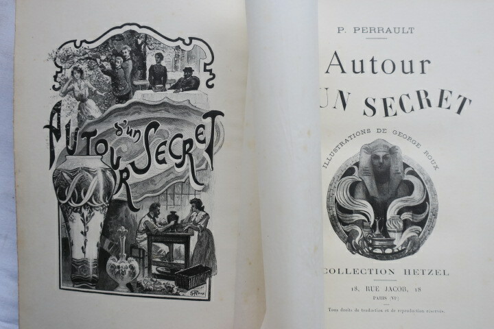 A Mystery Unveiled - Illustrated Classic<span class="lla-card-orig-wrap"><span class="lla-card-orig">❦ Autour d’un secret. Illustrations de George Roux. Paris, Collection Hetzel</span></span> - La Librairie Antique