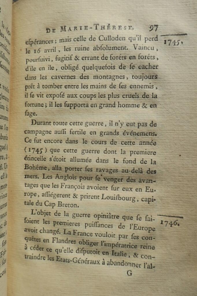 Chronik der Herrschaft von Maria Theresia