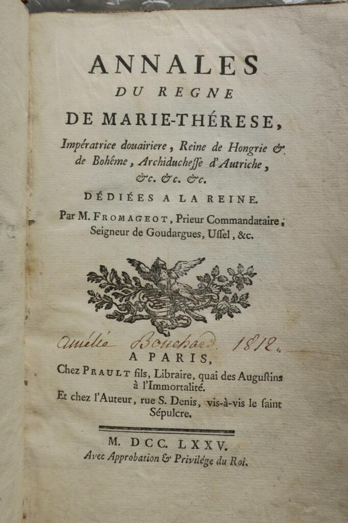 Chronik der Herrschaft von Maria Theresia
