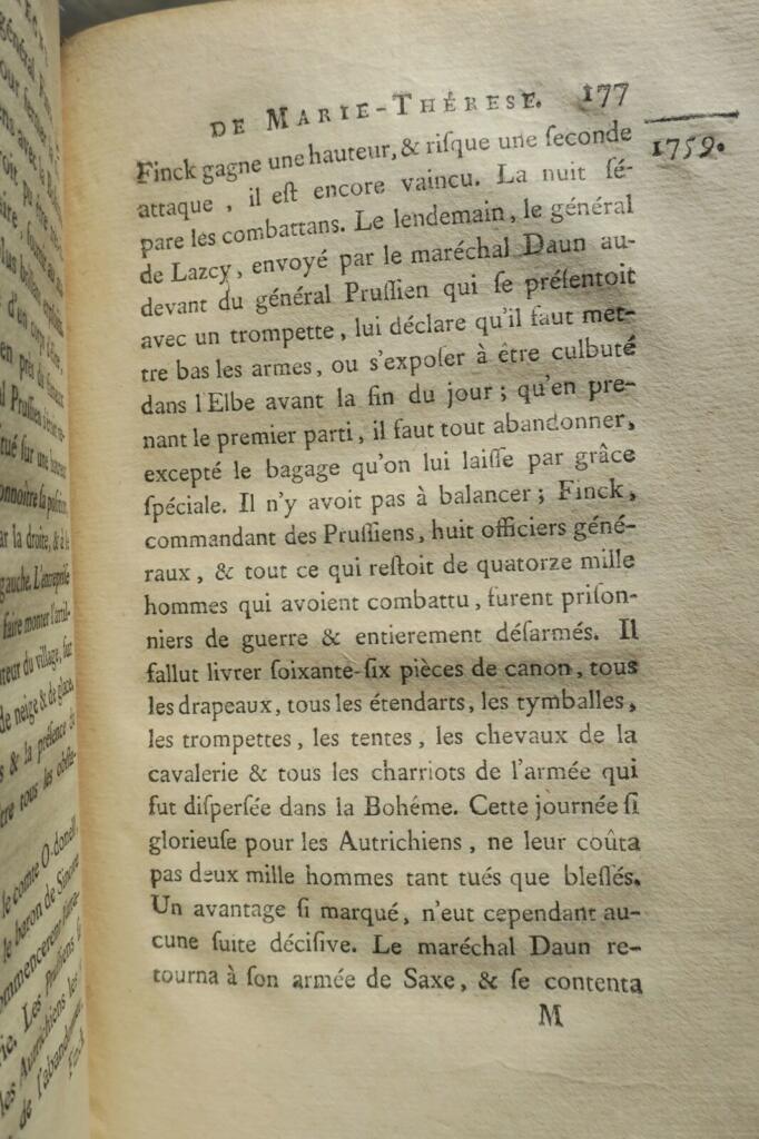 Chronik der Herrschaft von Maria Theresia