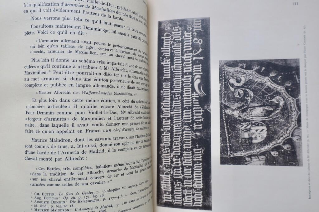 Autriche Bardes articulées au temps de Maximilien Ier.