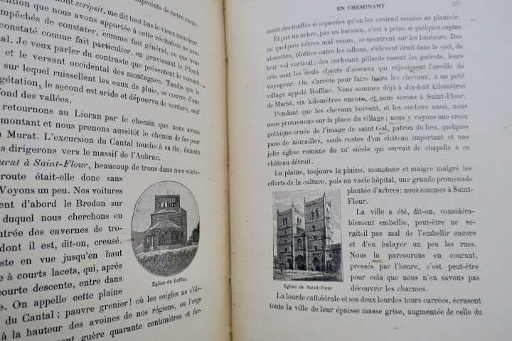 Erkundung der Auvergne, Frankreich<span class="lla-card-orig-wrap"><span class="lla-card-orig">❦ Auvergne En cheminant, notre pays de France -ENGEL</span></span> - La Librairie Antique