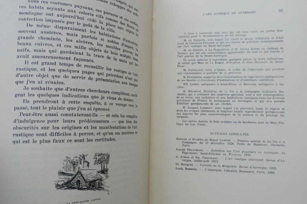 Auvergne L&rsquo;ART RUSTIQUE EN FRANCE 1933