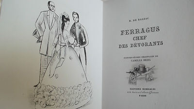Balzacs Ferragus mit originalen Radierungen<span class="lla-card-orig-wrap"><span class="lla-card-orig">❦ BALZAC ferragus Pointes-sèches de R.Berg Vélin teinté vert pâle</span></span> - La Librairie Antique