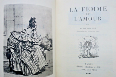 BALZAC (H. De) The Woman And Love Ex. H. C.