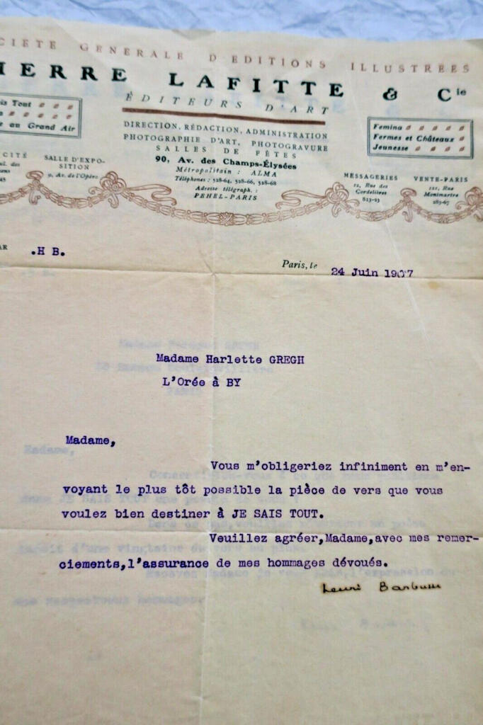 Three Signed Typewritten Letters