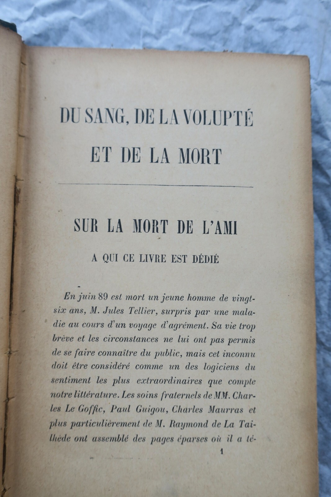 BARRES Maurice DU SANG, DE LA VOLUPTE ET DE LA MORT 1894 – Image 3