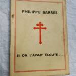 BARRES PHILIPPE SI ON L'AVAIT ECOUTE 125 x 90 mm.