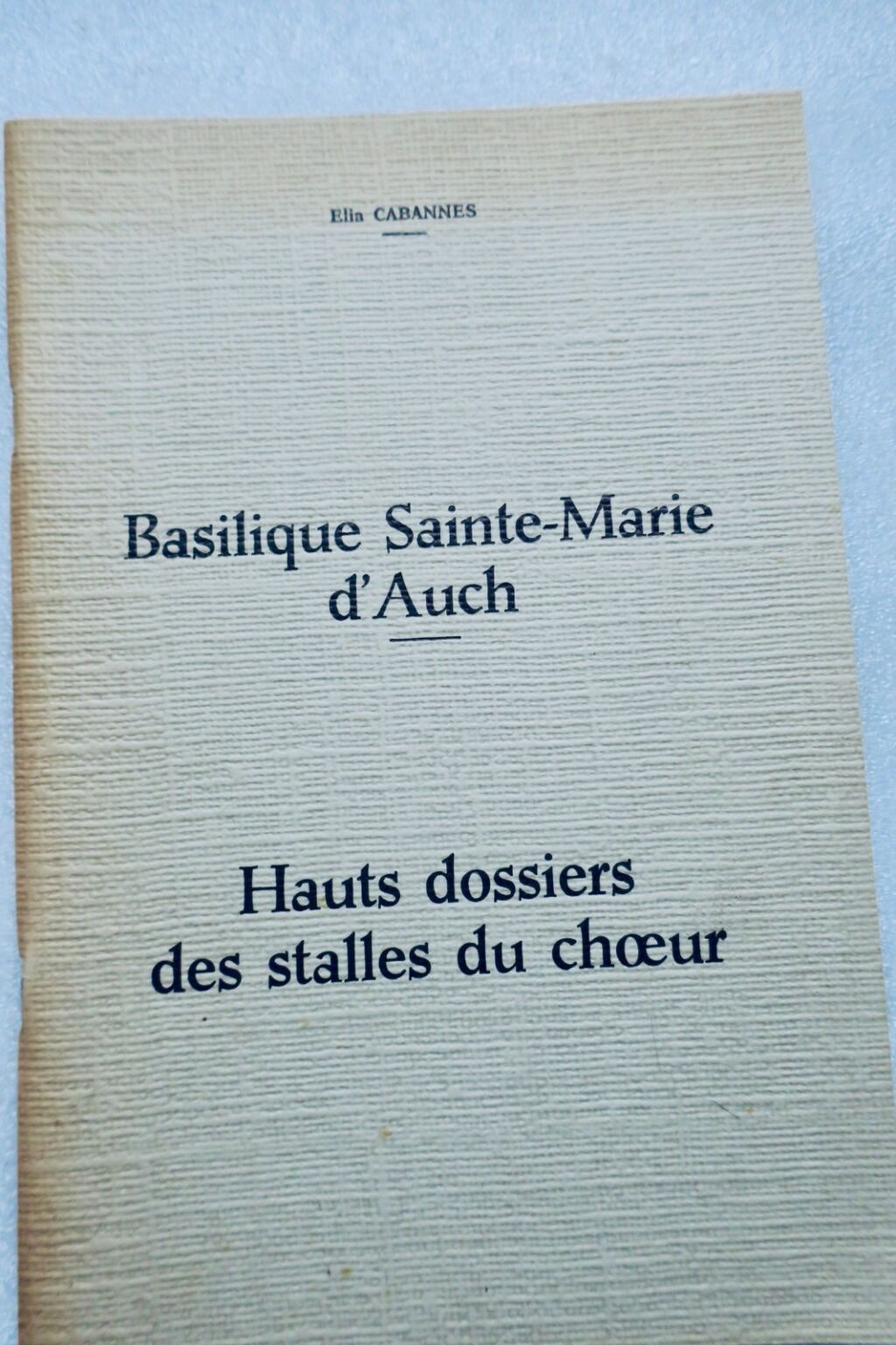 BASILIQUE SAINTE MARIE D’AUCH & HAUTS DOSSIERS DES STALLES