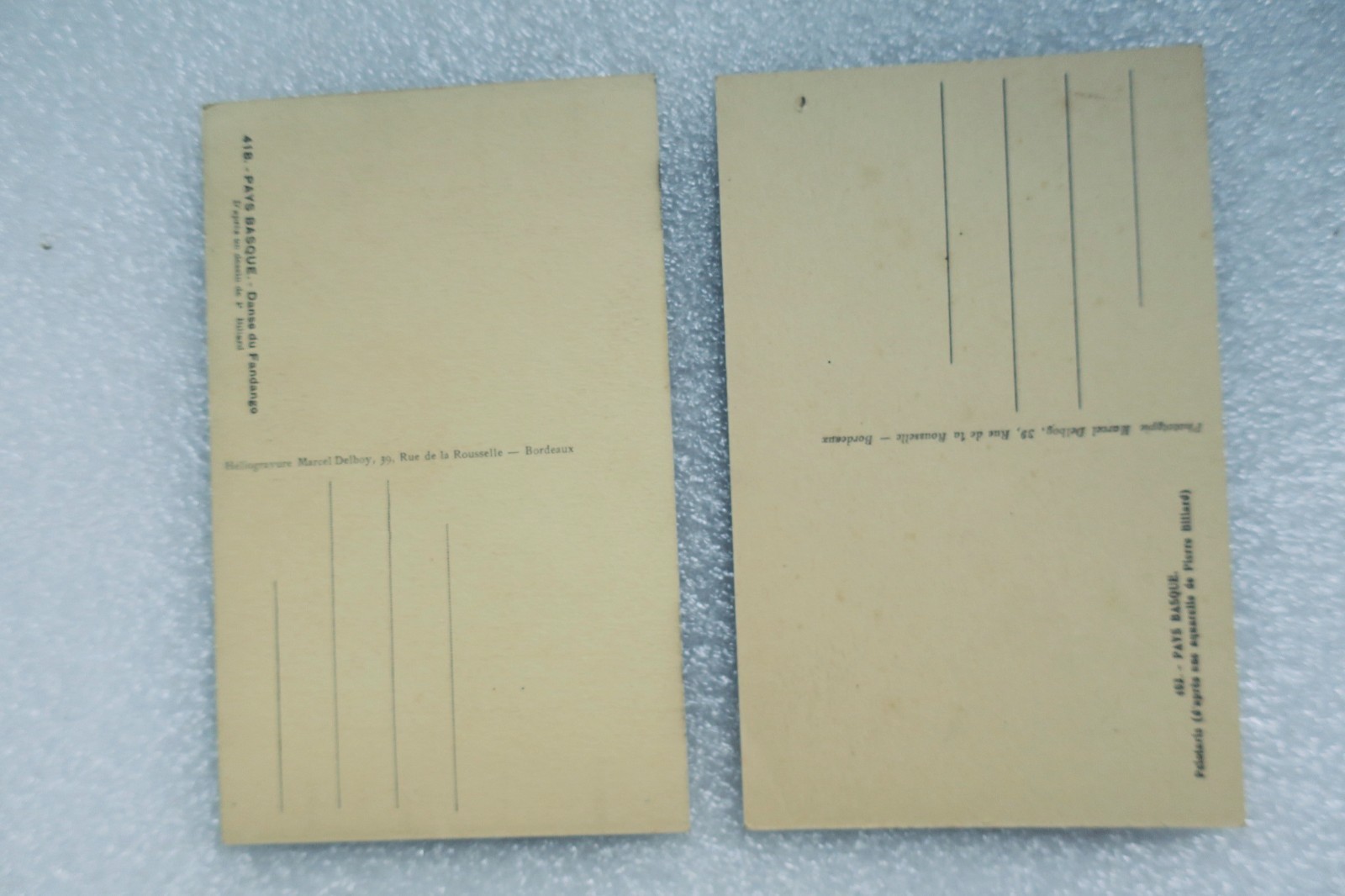 BASQUE Pelotaris & Fandango par Pierre Billard - La Librairie Antique