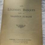 BASQUE REICHER (Gil G.) Les légendes basques dans la tradition humaine 1946