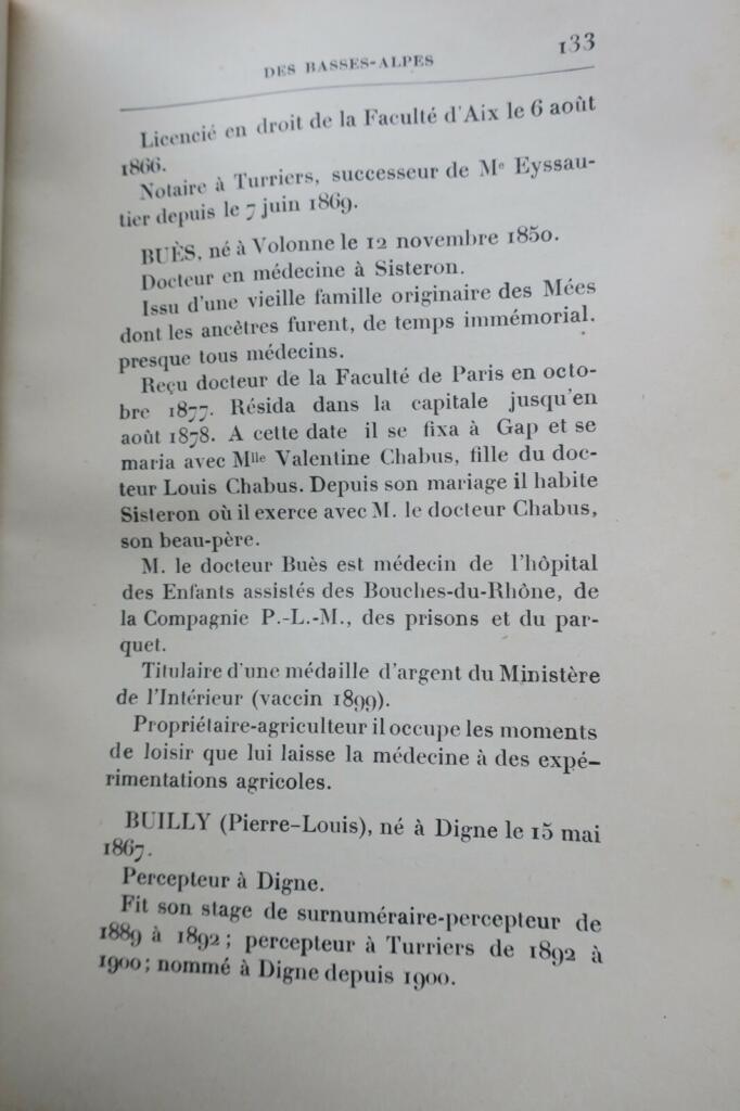 Basses-Alpes dictionnaires départementaux