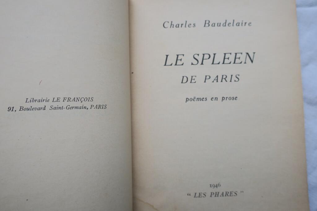 Baudelaire Charles « Le Spleen de Paris » – Poëmes en prose