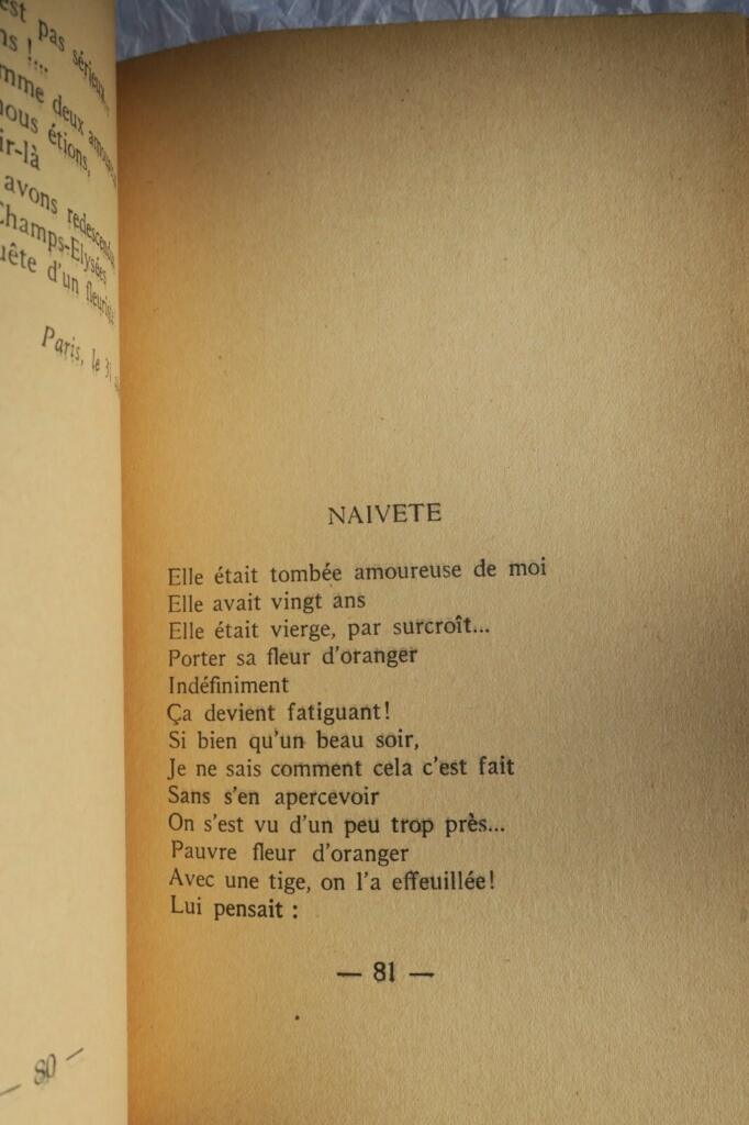 Noir Sur Blanc - Artist's Numbered Copy with Author Dedication