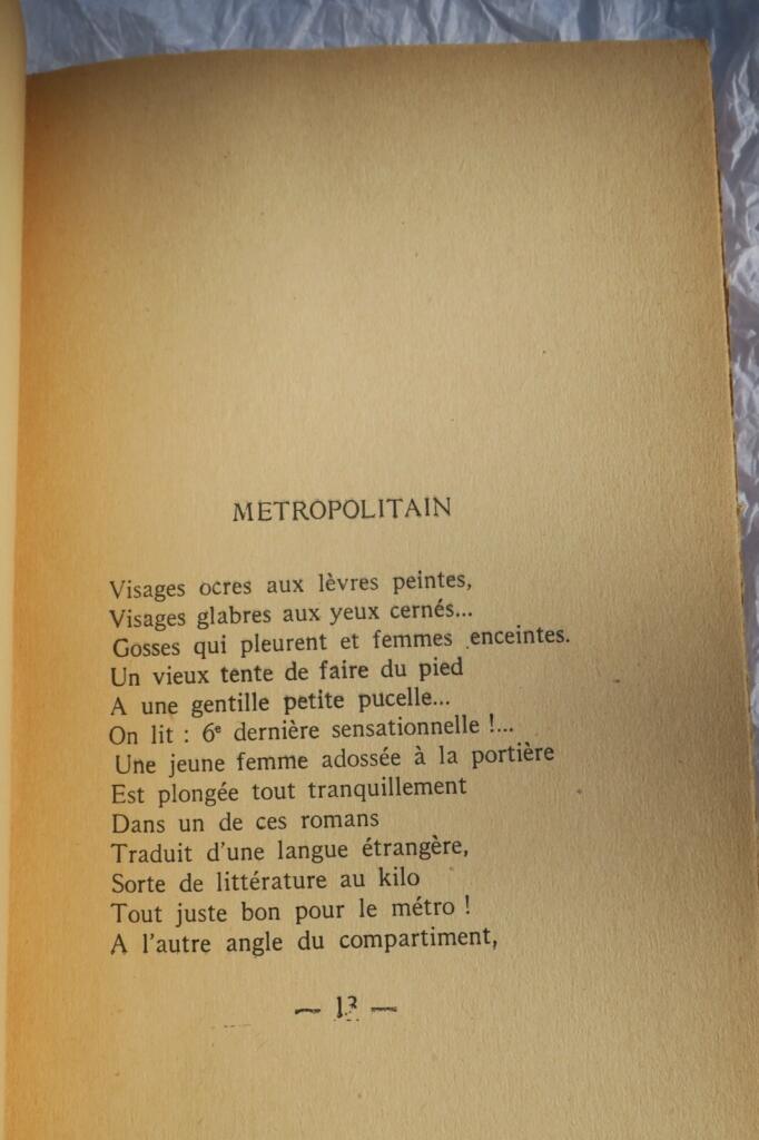 Noir Sur Blanc - Artist's Numbered Copy with Author Dedication