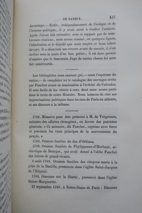 History of the diocese in 18th and 19th centuries<span class="lla-card-orig-wrap"><span class="lla-card-orig">❦ Bayeux Histoire du diocèse de Bayeux, XVIIIe et XIXe siècle 1877</span></span> - La Librairie Antique