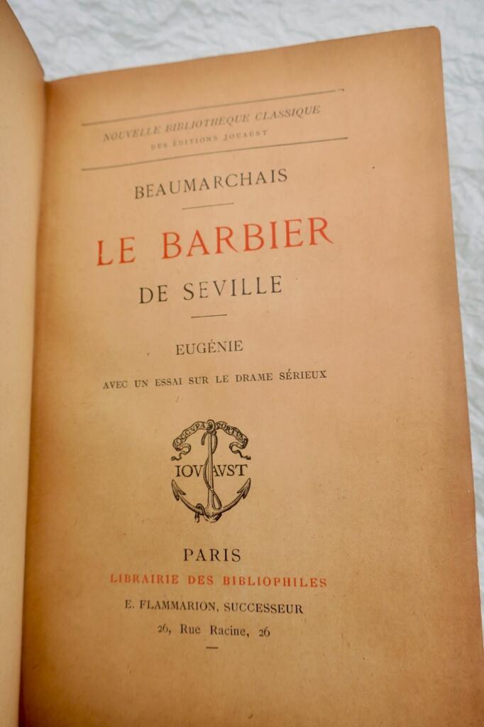 Beaumarchais Caron De. LE BARBIER DE SEVILLE