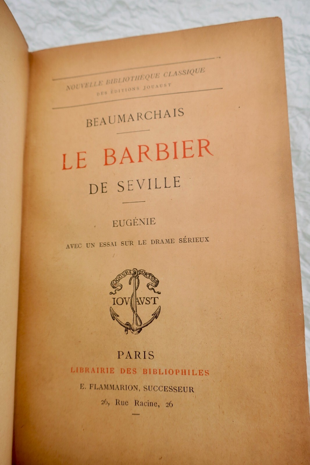 Comedy and drama by Beaumarchais<span class="lla-card-orig-wrap"><span class="lla-card-orig">❦ Beaumarchais Caron De. LE BARBIER DE SEVILLE</span></span> - La Librairie Antique
