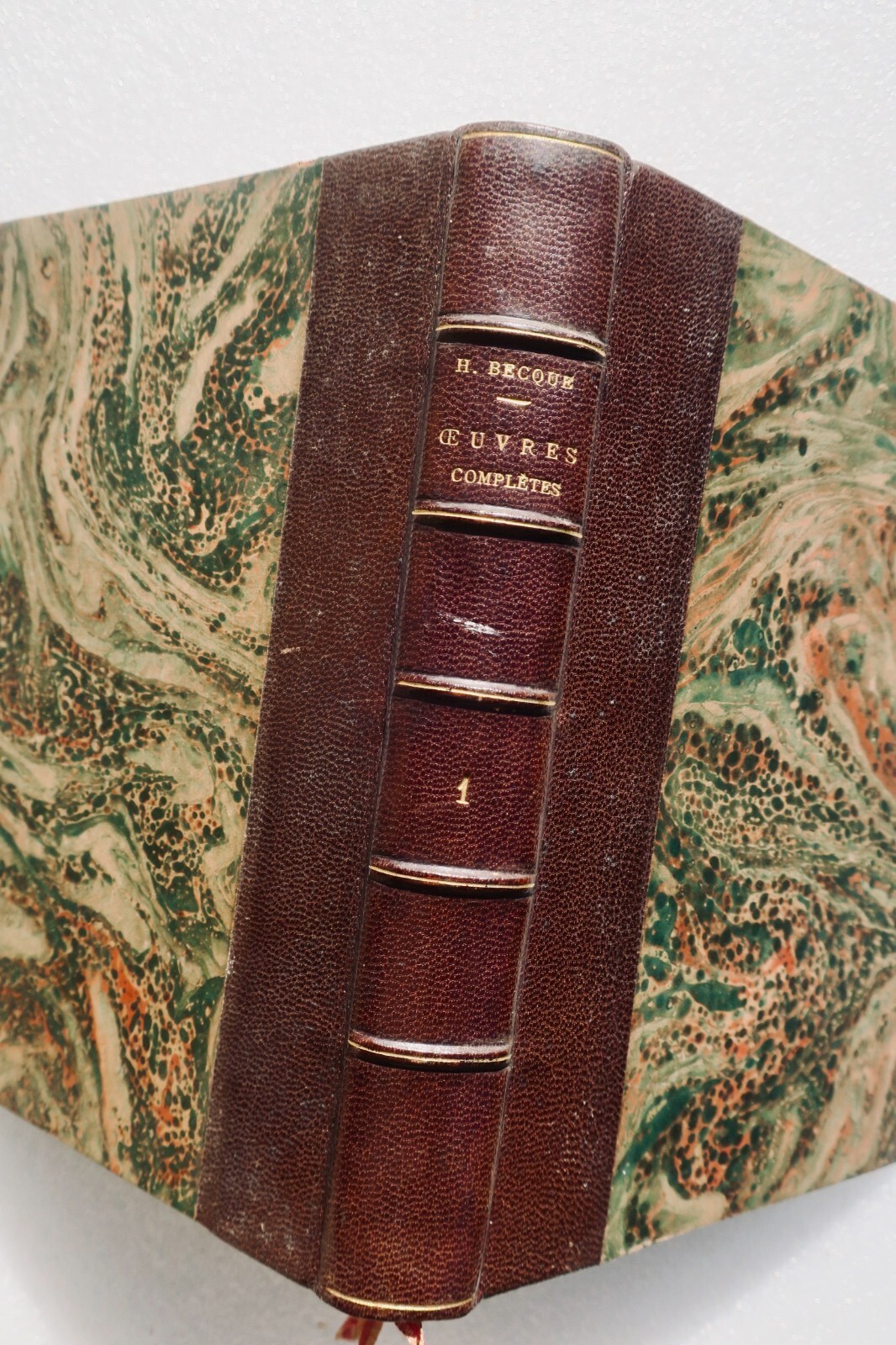 BECQUE HENRY OEUVRES COMPLETES -TOME 1 - La Librairie Antique