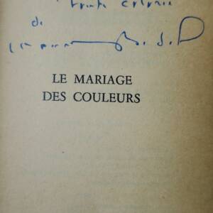 BEDEL (Maurice) - Le Mariage des couleurs + envoi